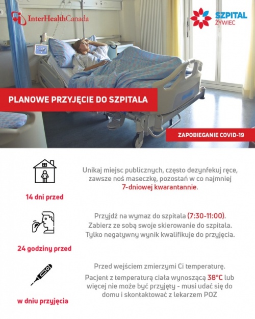 Szpital Żywiec: Przed przyjęciem do szpitala trzeba wykonać test na obecność koronawirusa