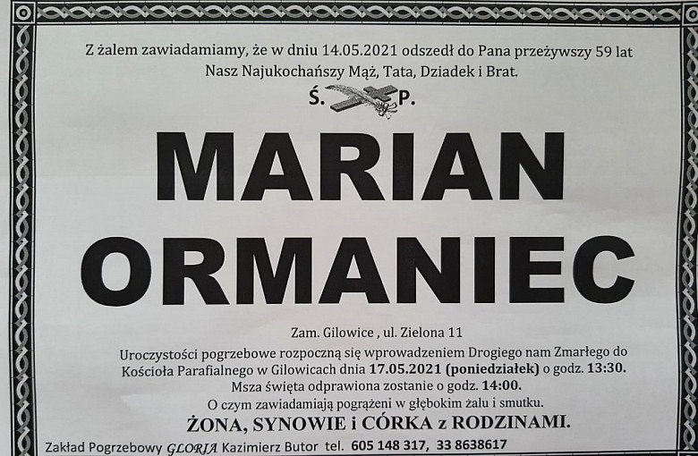 Ostatnie Pożegnanie Mariana Ormańca