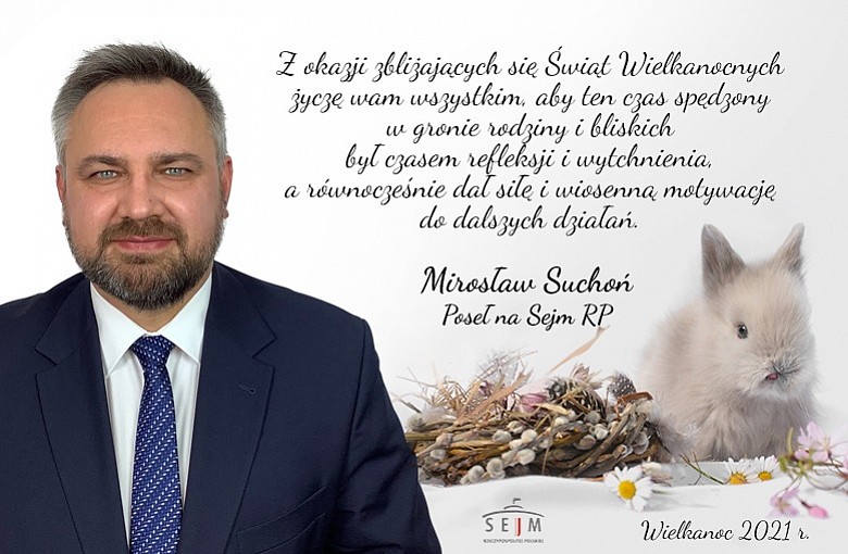 Świąteczne Życzenia składa Poseł na Sejm RP Mirosław Suchoń