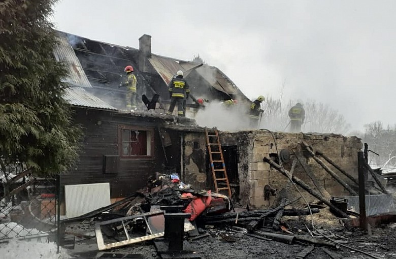 Pożar budynku mieszkalnego w Pietrzykowicach