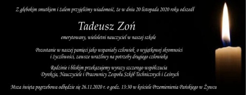 Zmarł Tadeusz Zoń